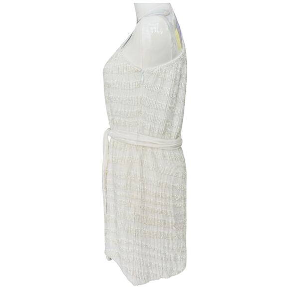 Retrofete Ella Sequin One Shoulder Mini Dress In White Size S - Picture 6 of 14